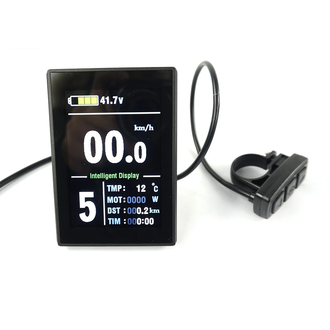 

69*96mm Display Meter 24V/36V/48V LCD LCD8S/LCD8H Color Screen Black ABS