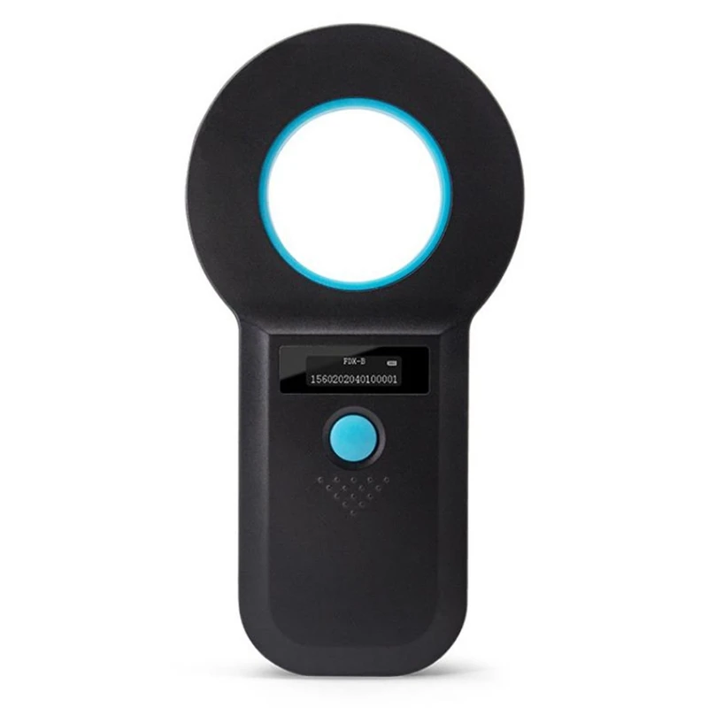 

Сканер микрочипа для домашних животных, Bluetooth-совместимый ручной считыватель чипов для животных с высокой яркостью, OLED-дисплей