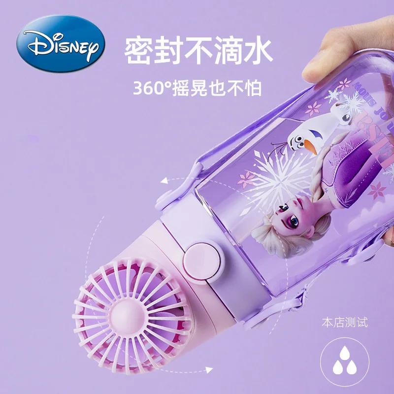 

Disney Mickey Mouse Minnie Children's Water Cup Summer Straw Cup Baby Kettle Strap Cup Straw Plastic Summer Cute Water Bottles