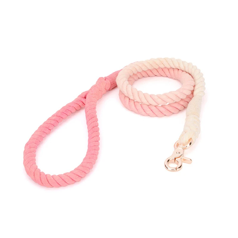 

Dog Leash Round Cotton Dogs Lead Rope Colorful Pet Long Leashes Belt Outdoor Dog Walking Training Leads Ropes
