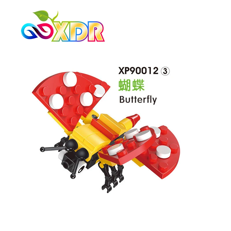 

Small Particles Building Blocks Childrens Assembling Cartoon Animal Modeling Spelling Diy Educational Toys crab dragonfly bee