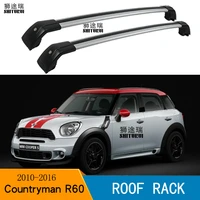 shiturui 2pcs roof bars for mini cooper countryman r60 4 door 2011 2016 aluminum alloy side bars cross rails roof rack luggage