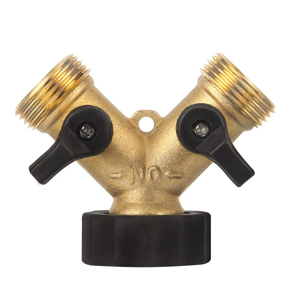 Y-типа сад оросительный соединитель Медь двухсторонний отвод воды шаровые