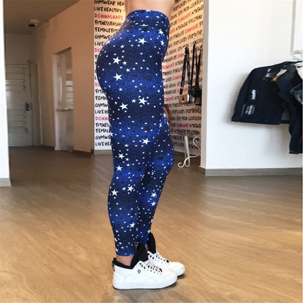 High Waist Seamless Leggings Push Up Leggins Sport Women Fitness Running Yoga Pants Star Print Workout Leggings Gym Girl leggins