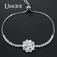 umode trendy tennis bracelet for women girls luxury crystal braslet chain braceletbangles jewelry gift ub0200
