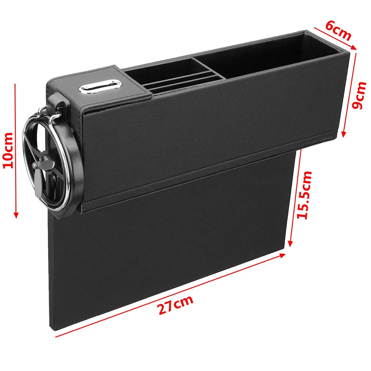 

New Left/Right Car Seat Crevice Storage Box Drink Cup Holder Phone Card Organizer Coin Case Pocket Stowing Tidying