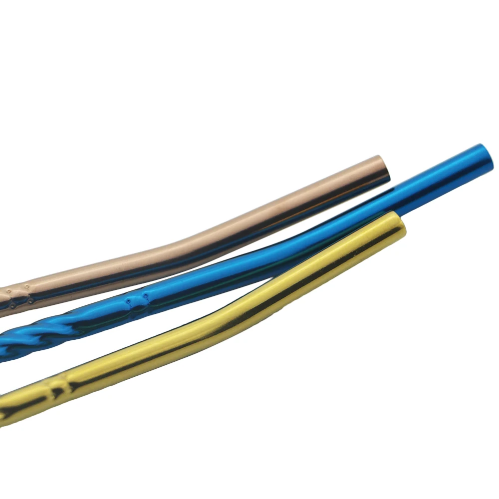 2 шт./компл. черный многоразовые Длинная Солома ложка многоцветный 304 соломка из