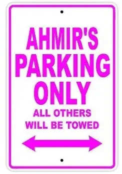 

Metal Tin Sign Wall Decor Man Cave Bar 12 x 8 Inches Ahmir's Parking Only All Others Will Be Towed Decor Bar Pub Home Look