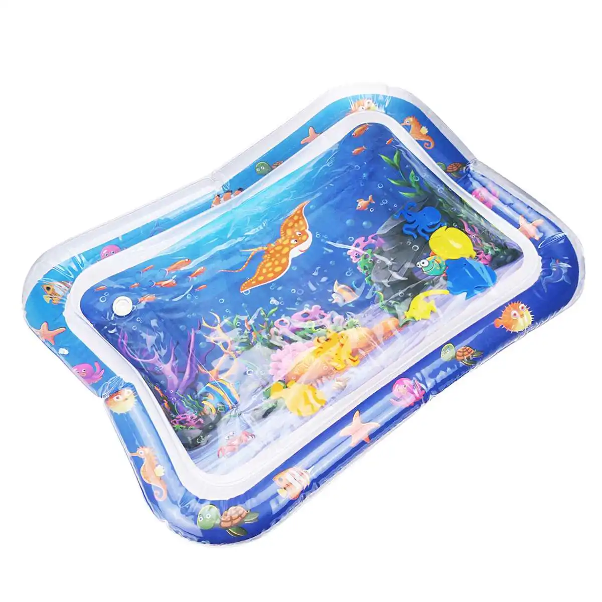 

66*50cm Baby Kids Water Play Mat Toys Inflatable Infant Tummy Time Playmat Toddler Activity Play Center Water Mat for babies