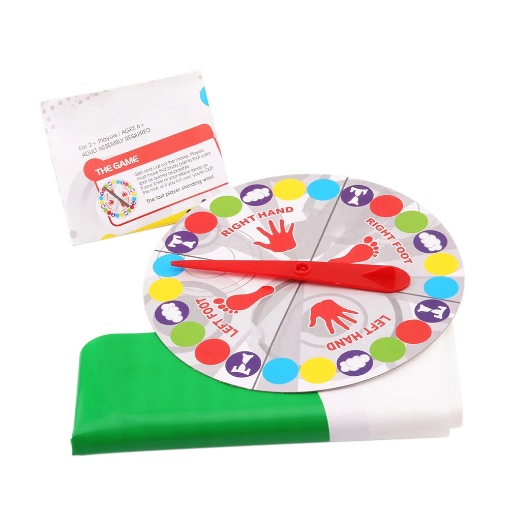 

Multiplayer Funny Interactive Twister Game Play Mat Kit Body Moves Kindergarten Twisting Game Fun Game Educational Toys