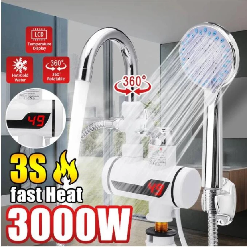 home appliance,Electric Instant Shower Water Heater Instant Hot Water Faucet Kitchen Electric Tap Water Heating Instantaneous