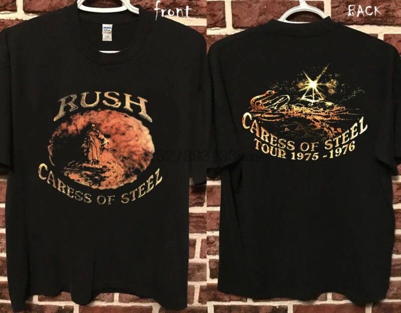 Новинка горячая Распродажа редкие футболки с надписью Rush Ban Caress of steel Tour 75-76