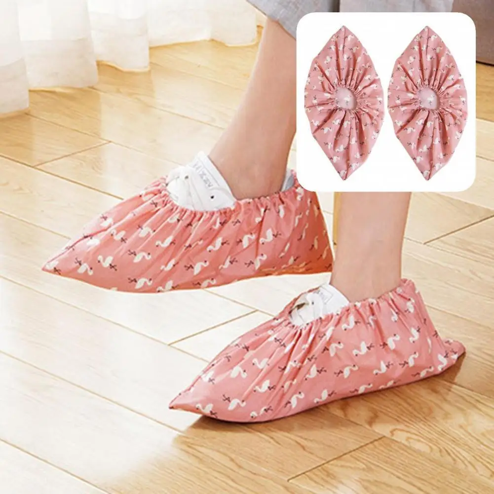 

Portable 1 Pair Convenient Rain-proof Universal Shoes Protector Polyester Shoes Cover Washable for Outdoor