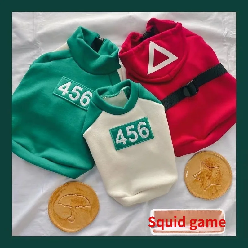 

Зимняя и осенняя одежда для домашних животных из игры «кальмар»