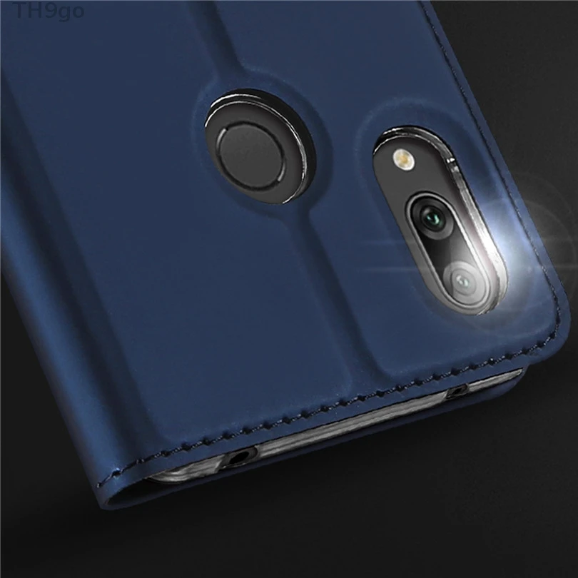 Кожаный флип-кошелек Магнитный чехол для Huawei Y9 Y7 Y6 2019 водонепроницаемые чехлы