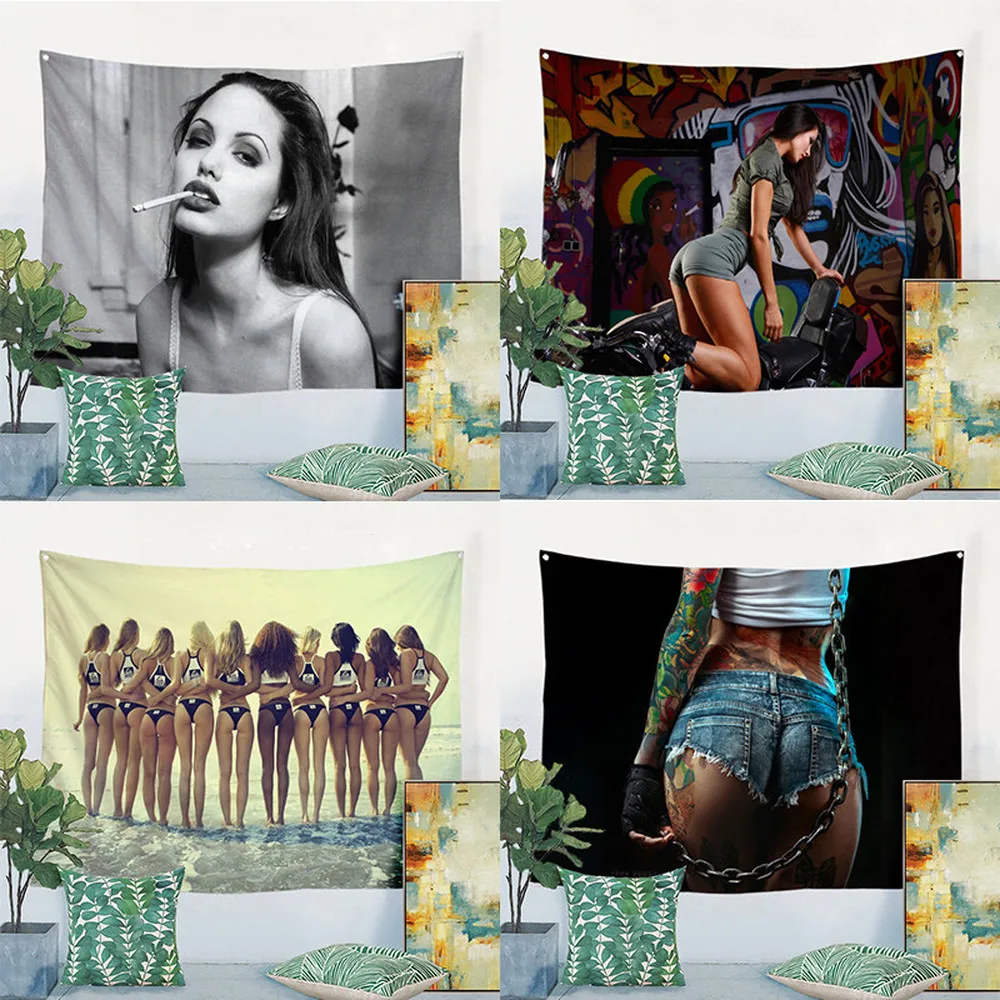 Одри Хепберн Мэрилин Монро сексуальная девушка флаг баннер фильм постер гобелен