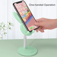 2021 Cute Bunny Desktop Phone Holder Cell Phone Stand Height Angle Adjustable For iPhone iPad Lovely Rabbit Tablet Support