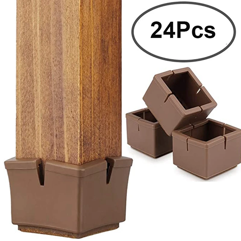 

24 шт. силиконовые ножки стула защиты Нижняя крышка колодки ножек стола шапки мебель протекторы для деревянного пола