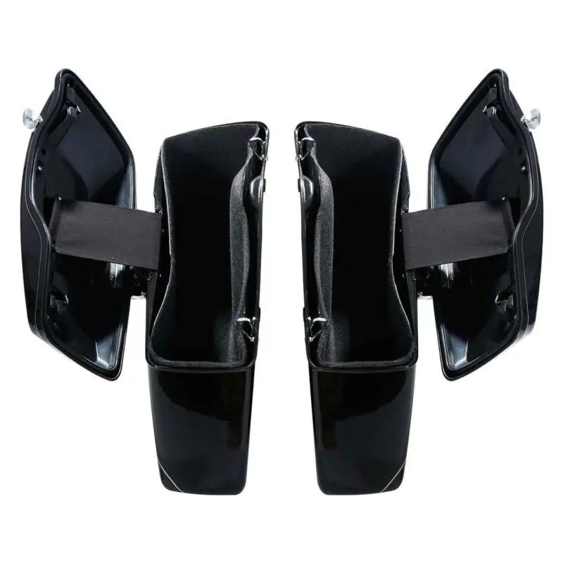 Яркие черные жесткие сиденья для мотоцикла чемодан дорожные сумки Harley Touring Road King