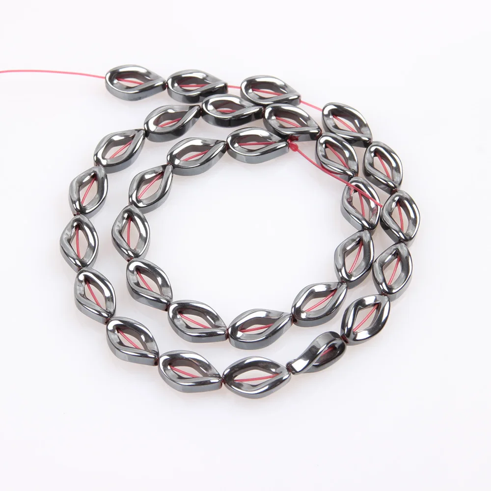 

Натуральный камень 8*13 мм гематит немагнитные полое овальное кольцо энергии свободные бусины, подходят для изготовления ювелирных изделий, ...