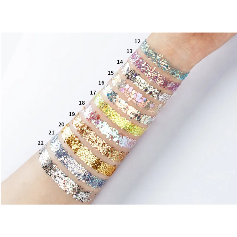 Блестящие тени для век блестки бриллиантовые мерцающие вечерние инструменты