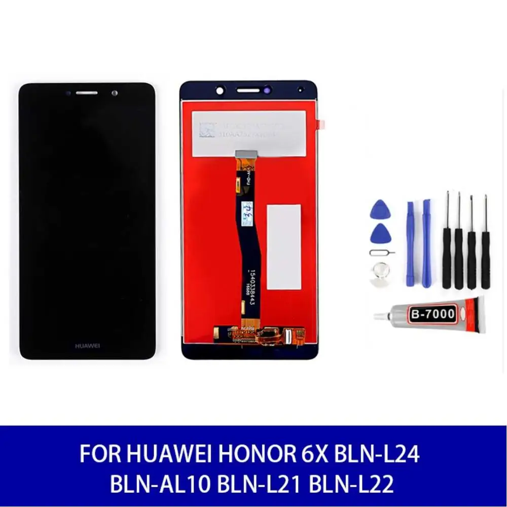 С ЖК дисплеем для Huawei Честь 6X BLN L24 AL10 L21 L22 дисплей с сенсорным экраном в сборе