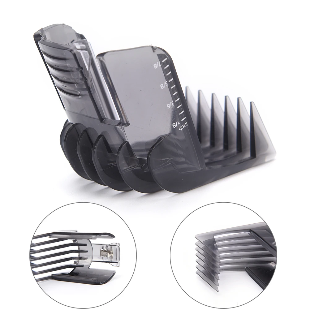 

1PCS Black Hair Clippers Beard Trimmer Comb Attachment For Philips QC5130 QC5105 QC5115 QC5120 QC5125 QC5135