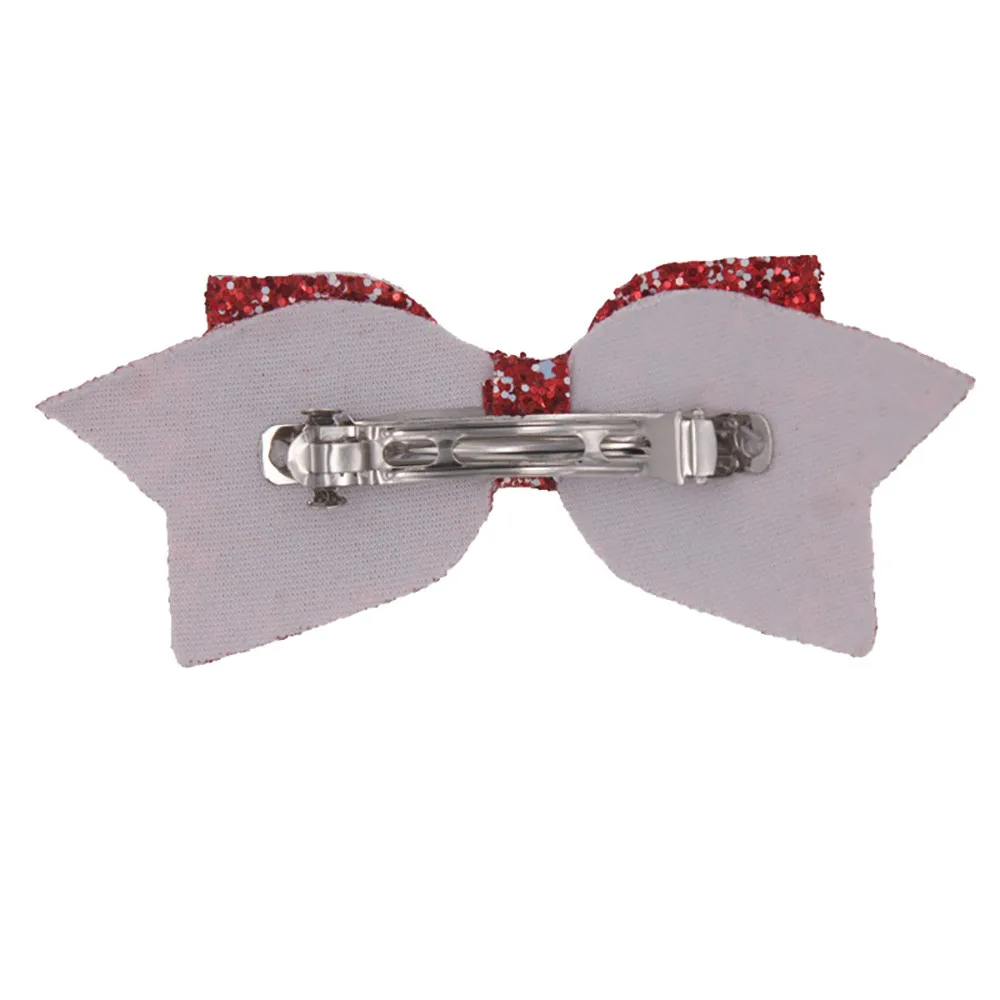 Модная женская заколка в виде бантика аксессуары для волос головной убор блесток