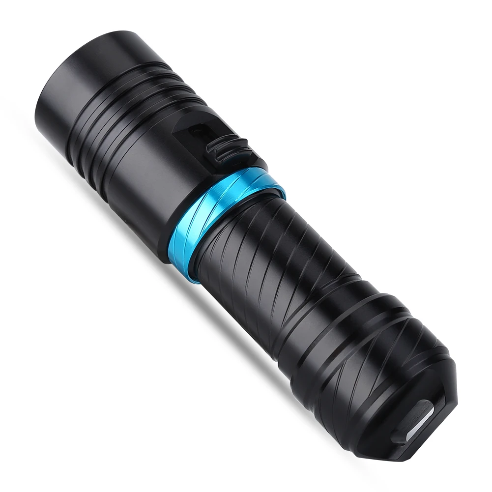 

50m Outdoor Underwater Portable LED Torch Aluminium Alloy Waterproof Flahlight Lamp