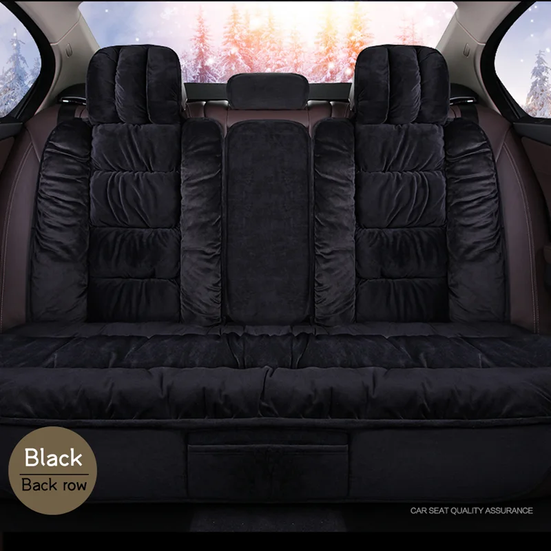 Kaufen Warme Hinten Auto Sitz Abdeckung Universal Winter Plüsch Kissen Faux Pelz Material Für Auto Sitz Protector Mat Auto Innen Zubehör