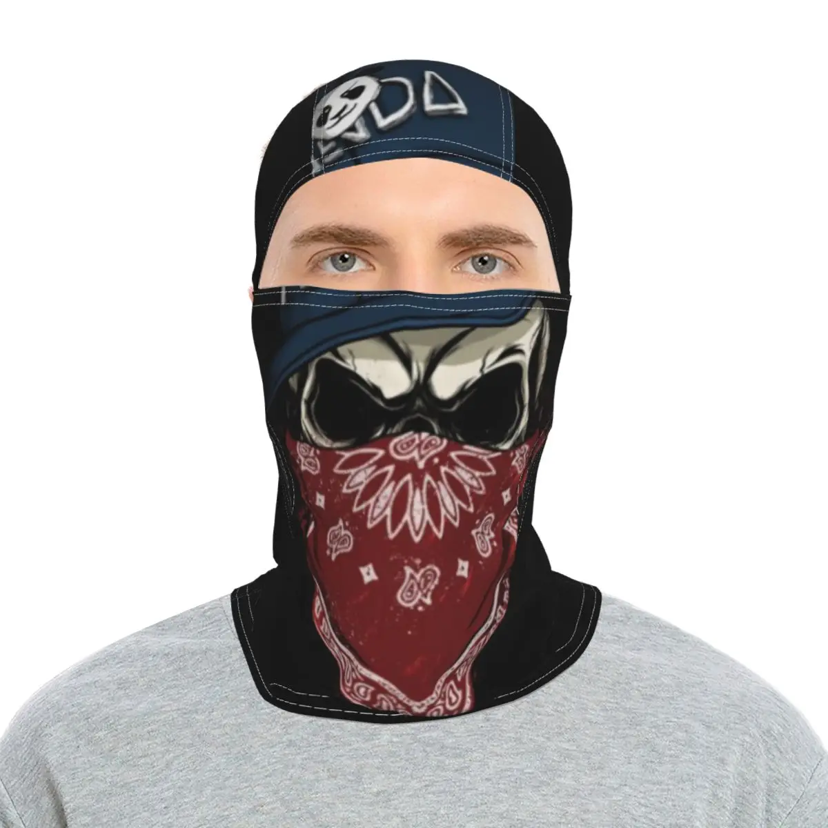 

2021 Skull Pattern Outdoor Sports Riding Sunscreen Headgear Minority Balaclava Full Face Towel Spoof Motorcycle Mask