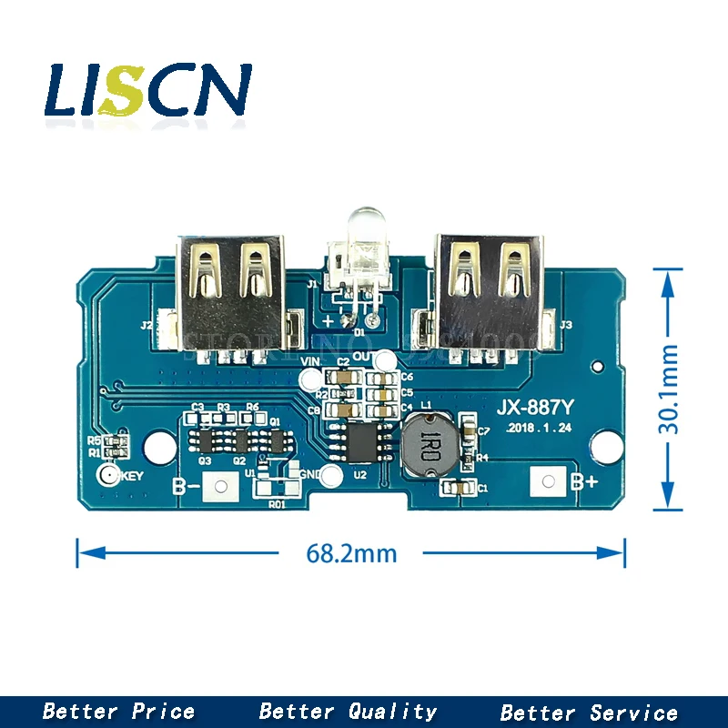 5 шт./лот MT3608 DC регулируемый Повышающий Модуль 2A с MICRO USB 2 V 24 5V 9V 12V 28V