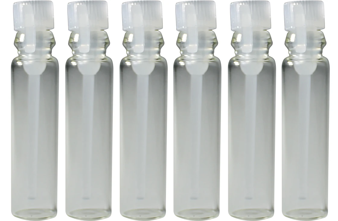 Пробники (фиолки) для духов 3 ml крышка прозрачная набор 100 штук | Дом и сад
