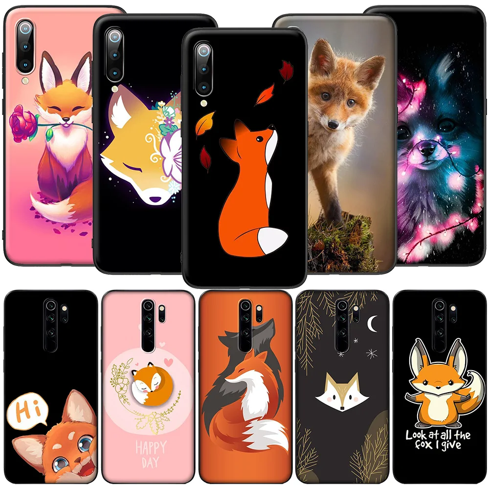 GX110 Kawaii Симпатичная лиса мягкий силиконовый чехол для Redmi Note 5 5A Prime 6 6A 7 7A 8 8A 8T 9 9A 9C