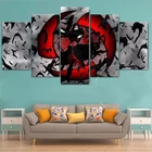 Художественное полотно на стену 5 шт., японская анимация, Постер Учиха Итачи, картина для гостиной, картины, печать, спальня, HD, домашний декор