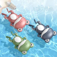 0 12 months baby bath toys for kids swimming pool water game wind up clockwork animals frog for children water toys gifts
