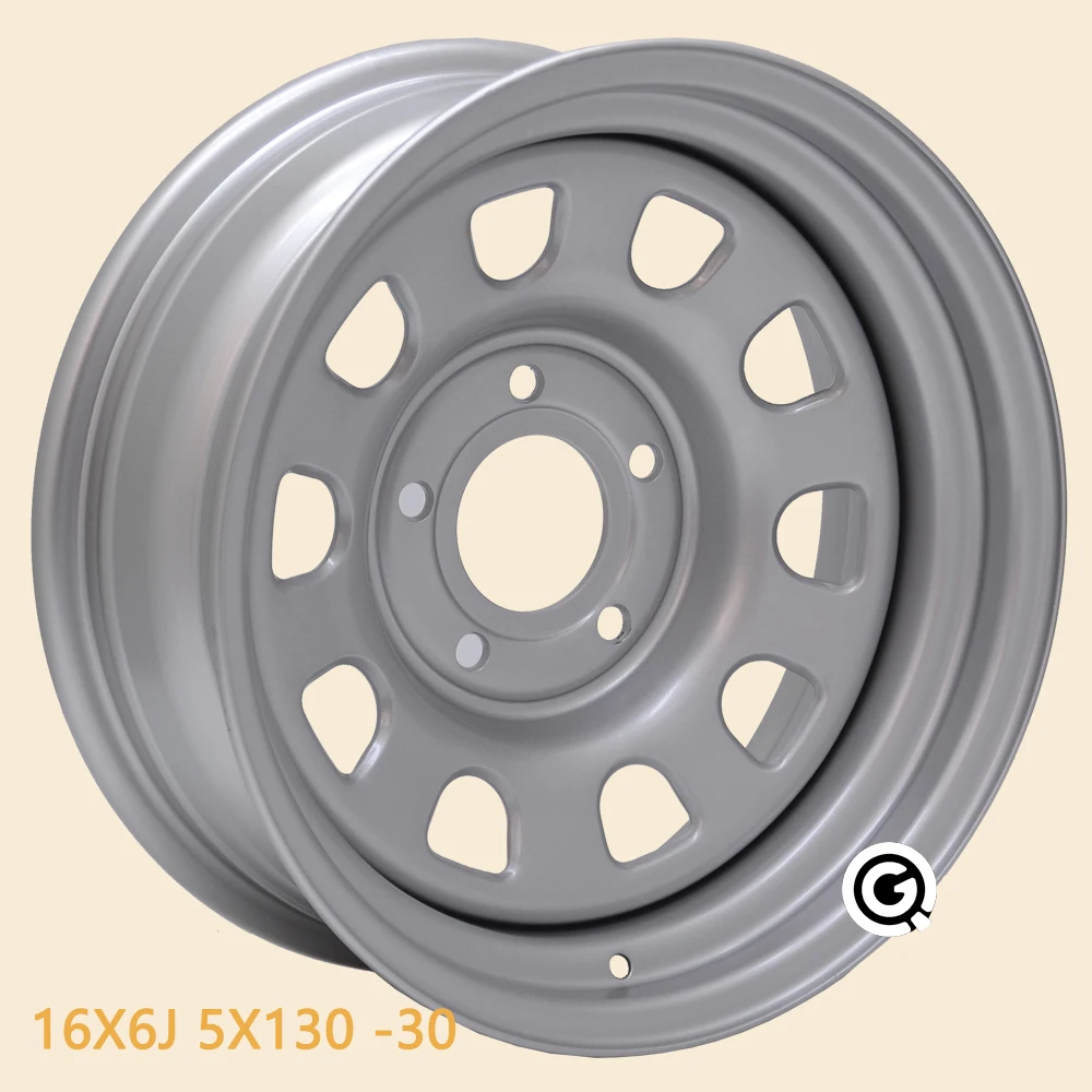 16 дюймовые стальные колеса 6J 5 отверстий 5X130 офсетные отрицательные 30 V80