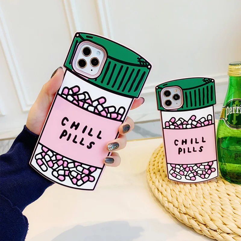 For iPhone 7 8 Plus SE 2020 X XS XR 11 12 13 Pro Max 3D Soft Silicone Cute Phone Case Back Cover Kawaii Shockproof Shell Skin