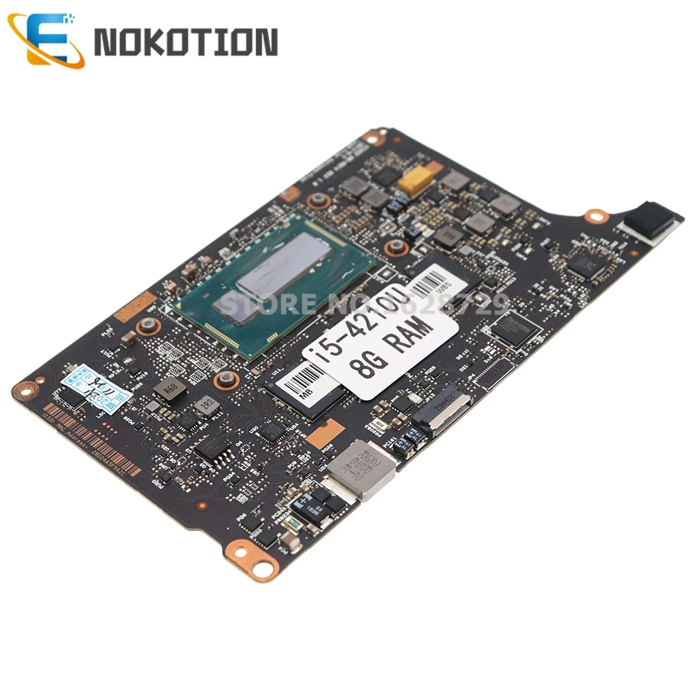 nokotion for lenovo yoga 2 pro laptop motherboard 5b20g38213 viuu3 nm a074 main board i5 4210ui5 4200 cpu 8gb ram free global shipping