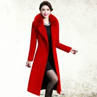 fashion woolen coat womens mid length style spring and autumn new age reducing woolen coat women