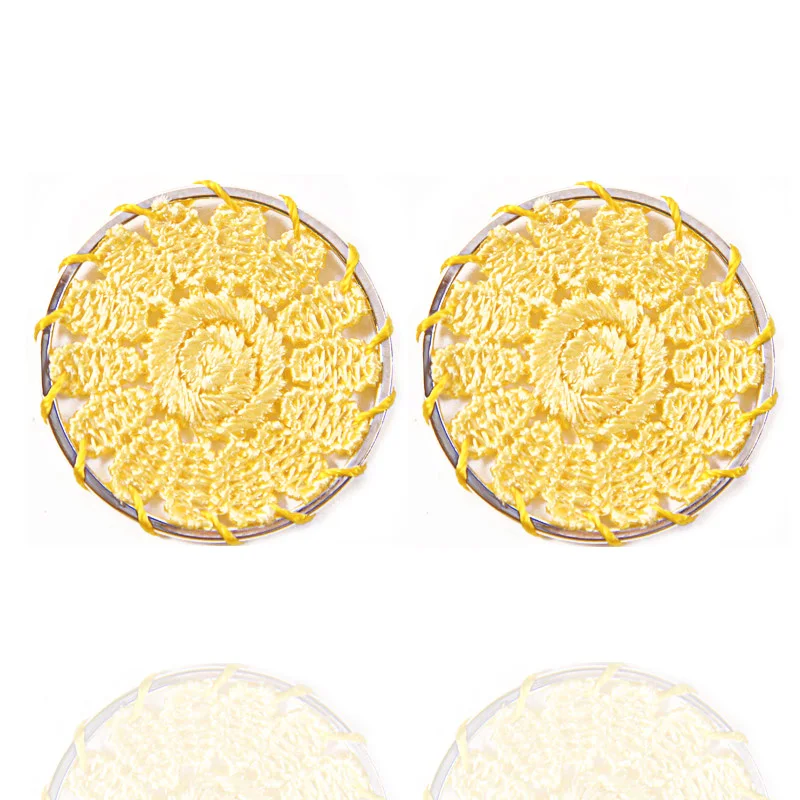 6 шт./лот серьги в сеточку с цветами фурнитура для рукоделия изготовления