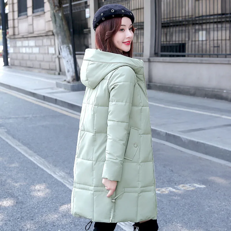 LDKVGSU Winter New Fashion Thicken Warm Large Size Jacket Women Hooded Coat Down Parkas Female Slim Outerwear High Quality s1035
