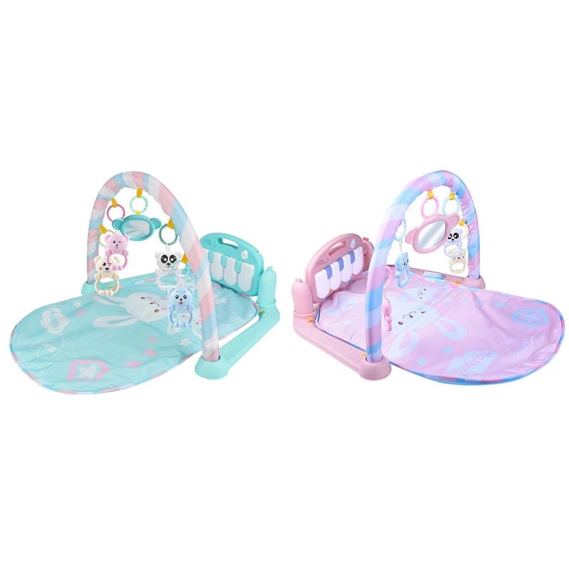 

Baby Musical Playmat Kids Rug Gym Fitness Frame Activity Carpet Toys Kid Crawling Game with Piano Keyboard