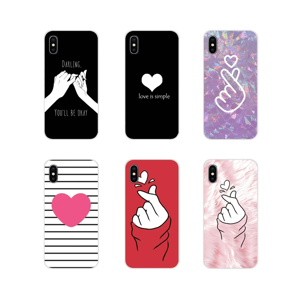 K pop Love on the finger kpop heart чехол для сотового телефона Xiaomi Redmi Note 3 4 5 6 7 8 Pro Mi Max Mix 2 2S Pocophone