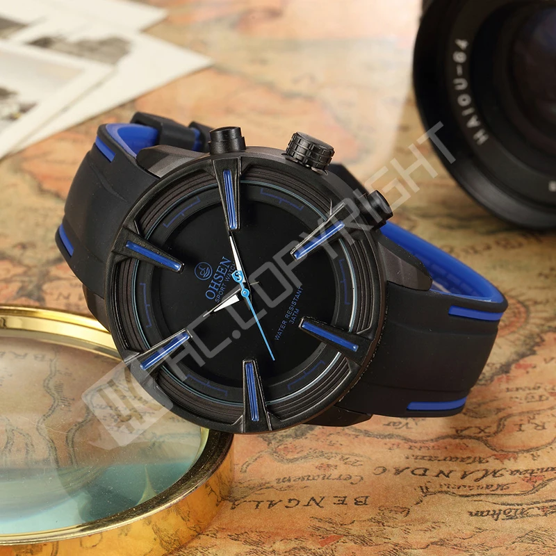 

Fashion Quartz Sport Wrist Watch Men Casual Rubber Strap Band Watch Men's Sporting Female relogio Clock