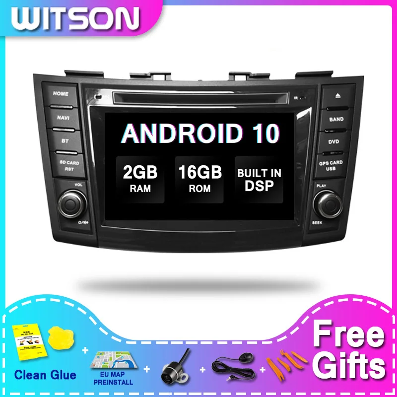Автомобильный мультимедийный плеер WITSON DSP 2 Гб 16 дюймов 2Din Android 10 для SUZUKI SWIFT 2011 2012