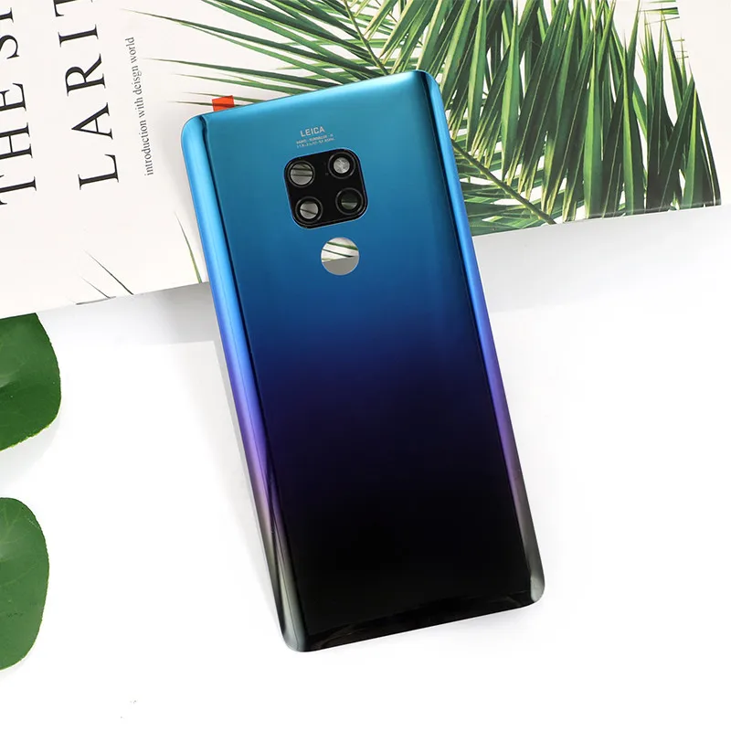 Mate20 корпус для Huawei Mate 20 Стеклянная Крышка батарейного отсека Ремонт Замена