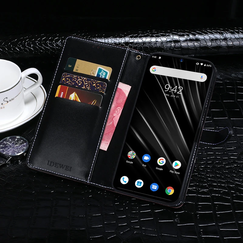 Для Umidigi A5 Профессиональный откидной Чехол-бумажник с крышкой класса люкс из