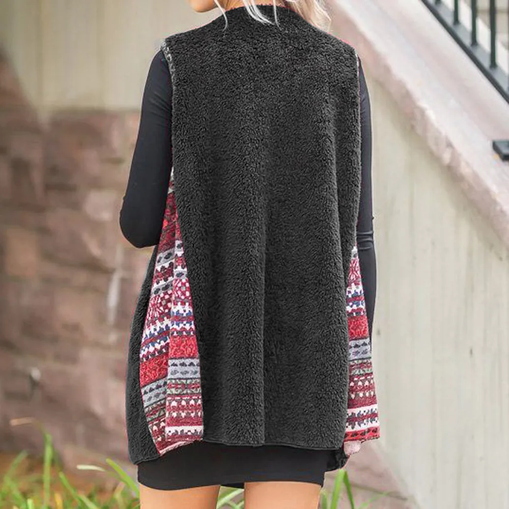 2019 без рукавов жилет Для женщин осень зима куртка толстый тонкий теплое пальто с