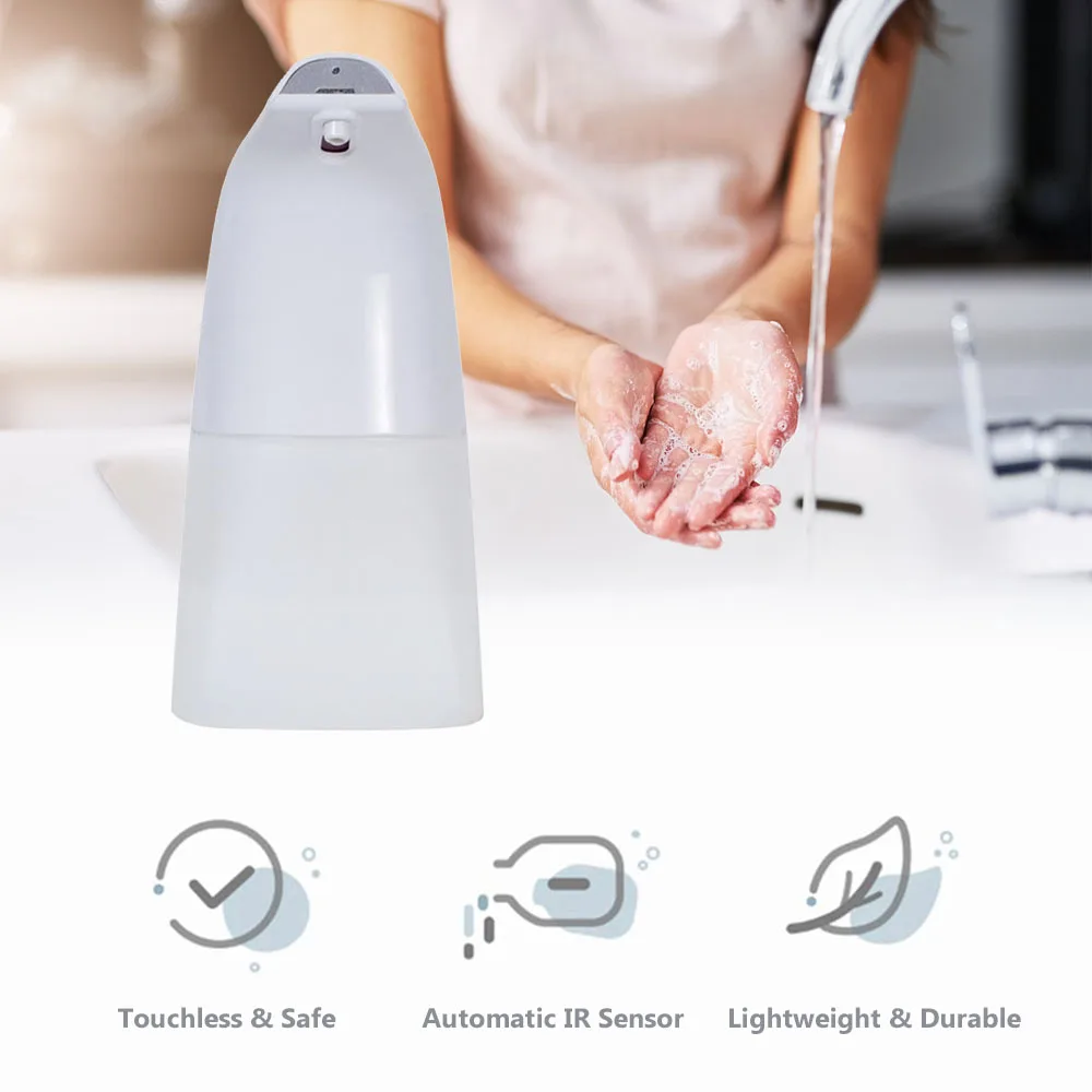 

250ml Automatic Sensor Foam Soap Dispenser Induction Foaming Dispenser Liquid Soap Dispenser Touchless Hand Washer For Bathroom